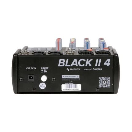 Consola de Mezcla Analogica Tecshow Black II 4, 2 Canales Mono y 1 Estereo, USB, Bluetooth - Image 3