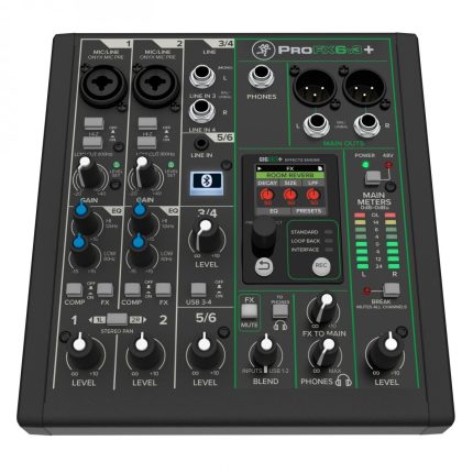 Consola de Mezcla Analogica Mackie Profx6v3+, 2 Canales Mono y 2 Estereo, Efectos, USB - Image 5