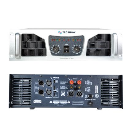 Amplificador de Potencia Analógica Tecshow Concert C:4800 - 2x1200W RMS - Image 3
