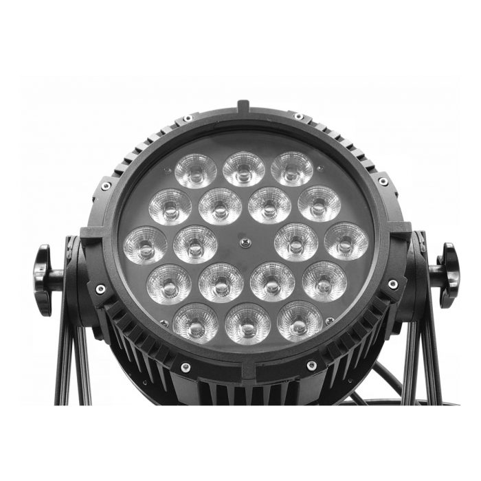 Spot de 18 Leds x 10W RGBWA (5 en 1) E-Lightning-Pro MEGAPAR-1810 / IP - Image 2
