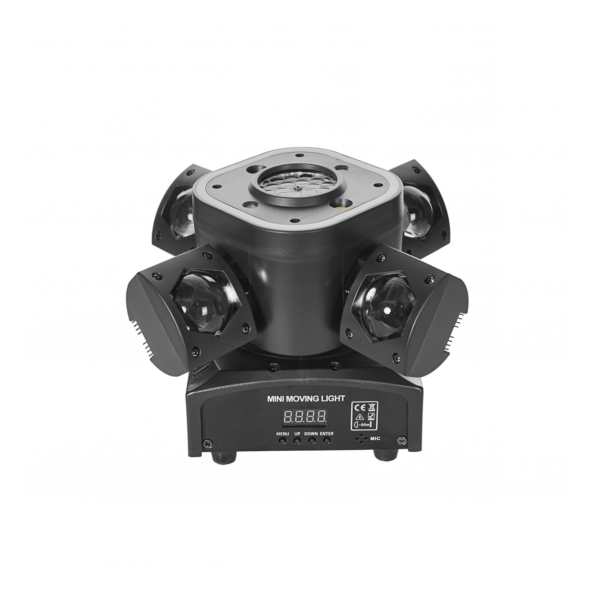 65105_4-7.jpg Mini Cabezal Movil Multiefecto led con laser 4 en 1 Macrolite Squad, 80w - Image 1