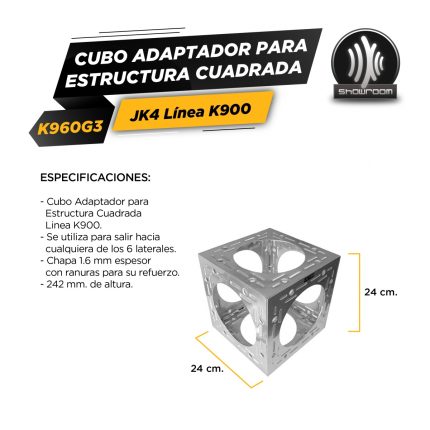 Cubo Para Estructura K900 Jk4 - Image 2