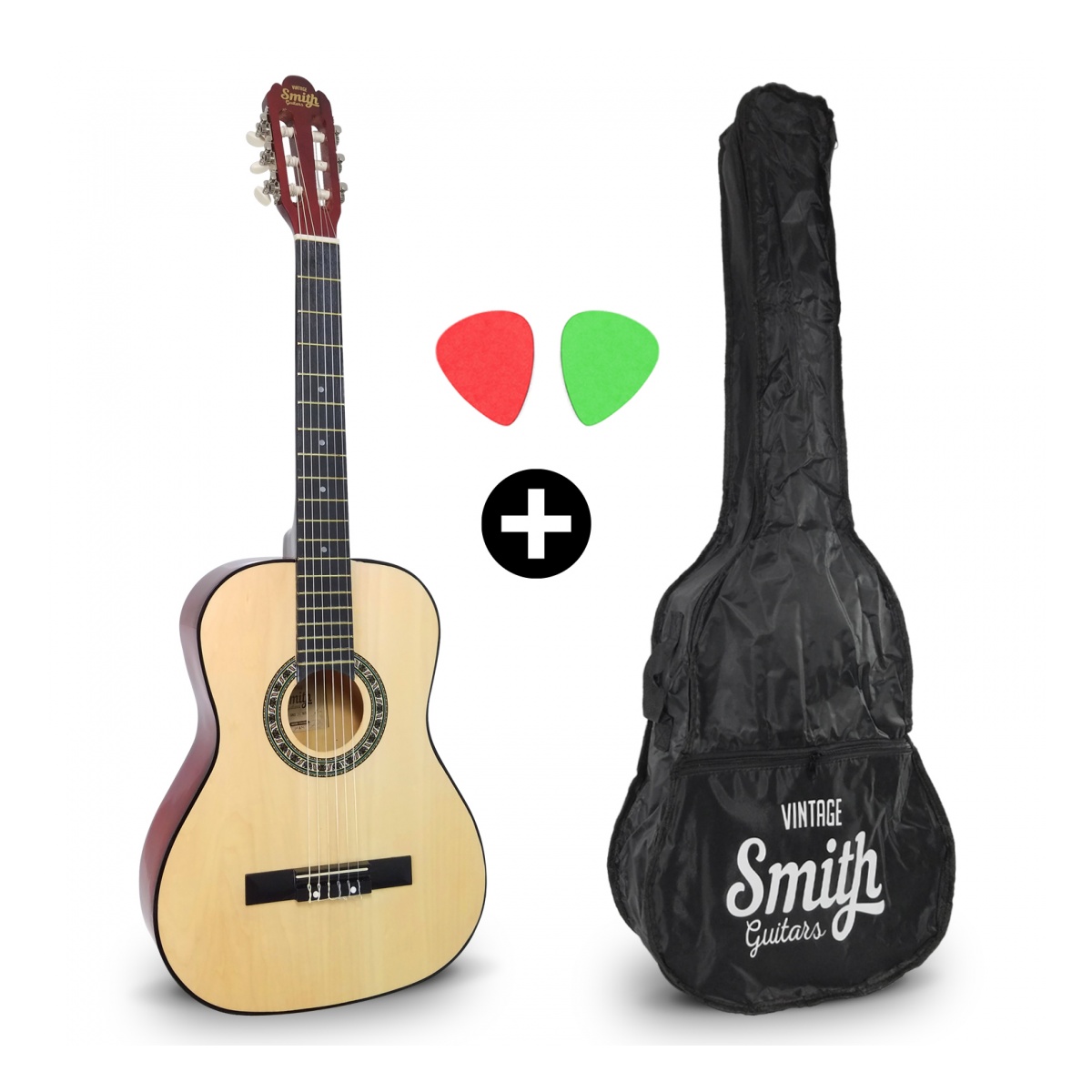 31596_4.jpg Guitarra Clásica Smith Natural Funda Incluida - Image 1