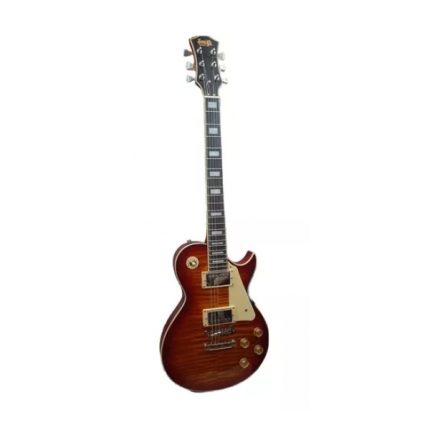 Guitarra Electrica Smith Les Paul Roja Sunburst GLS120 - Image 2