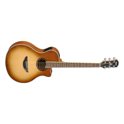 Guitarra Electroacustica Yamaha APX700IISB, con corte color Sand Burst - Image 2