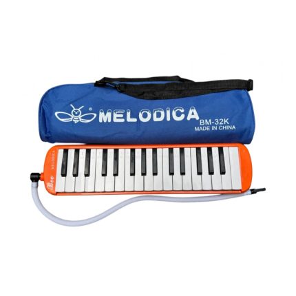 Melódica A Piano Bee 32 Notas con Funda Manguera Color Naranja - Image 5