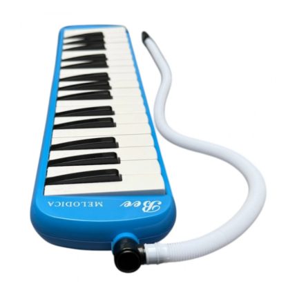 Melódica A Piano Bee 32 Notas con Funda Manguera Color Celeste - Image 3