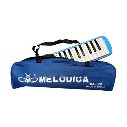 Melódica A Piano Bee 32 Notas con Funda Manguera Color Celeste - Image 5