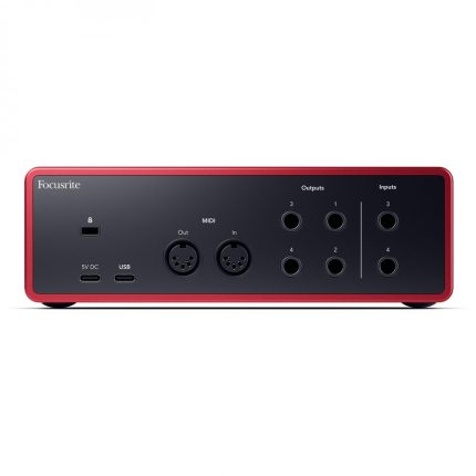 Interfaz Placa de Audio Focusrite Scarlett 4I4 4ta Gen - 4 Entradas, 4 Salidas, MIDI y USB - Image 2