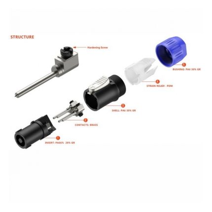 Ficha Roxtone RP031 Speakon Macho 4 Contactos - Image 3