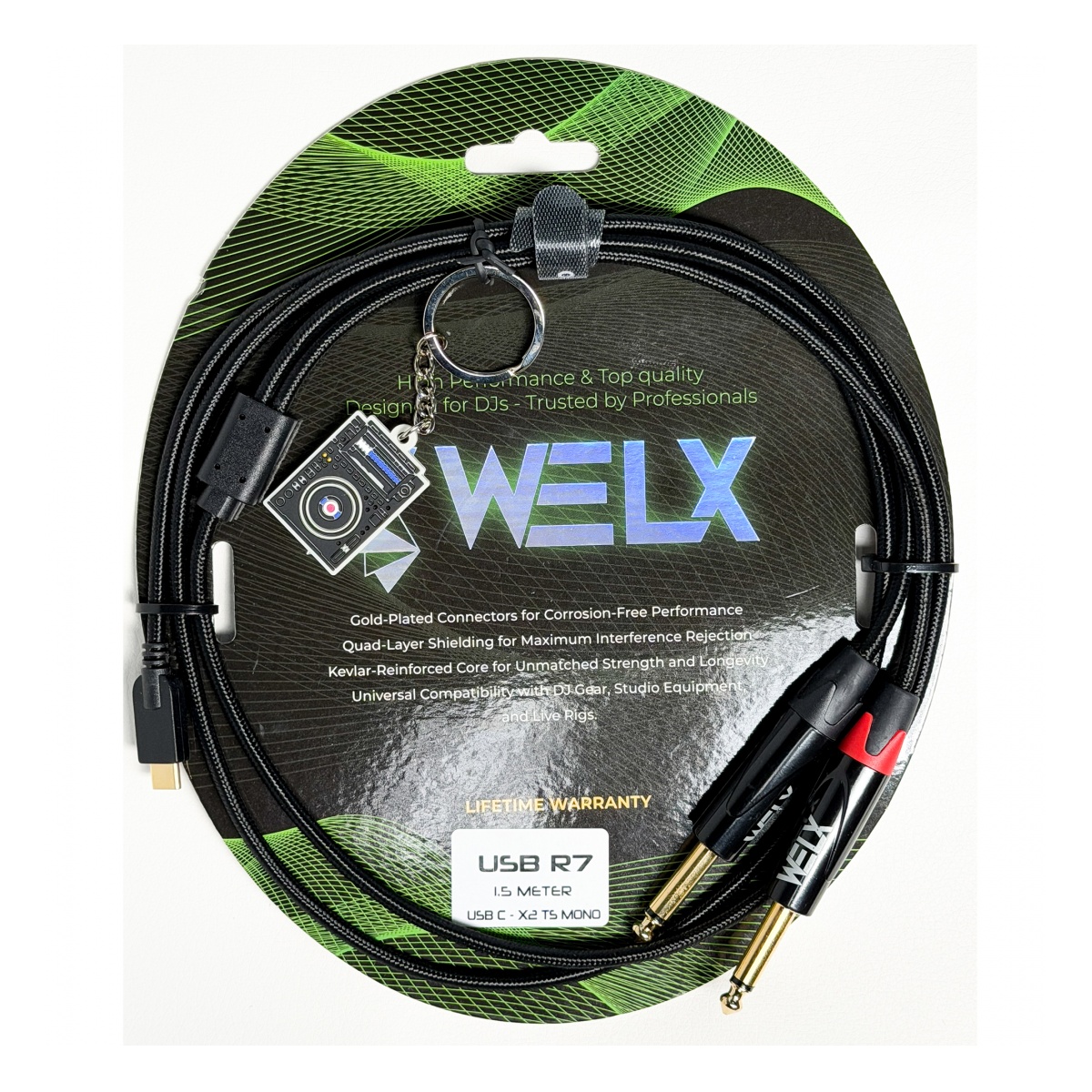 66290_4.jpg Cable USB Welx USBR7 USB C a 2 TS Mono - Image 1