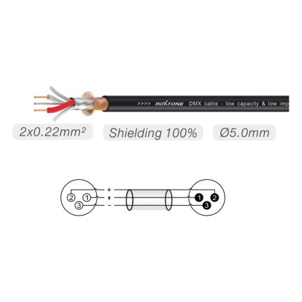 Cable Balanceado Roxtone SMX200L6 XLR 6mts - Image 2