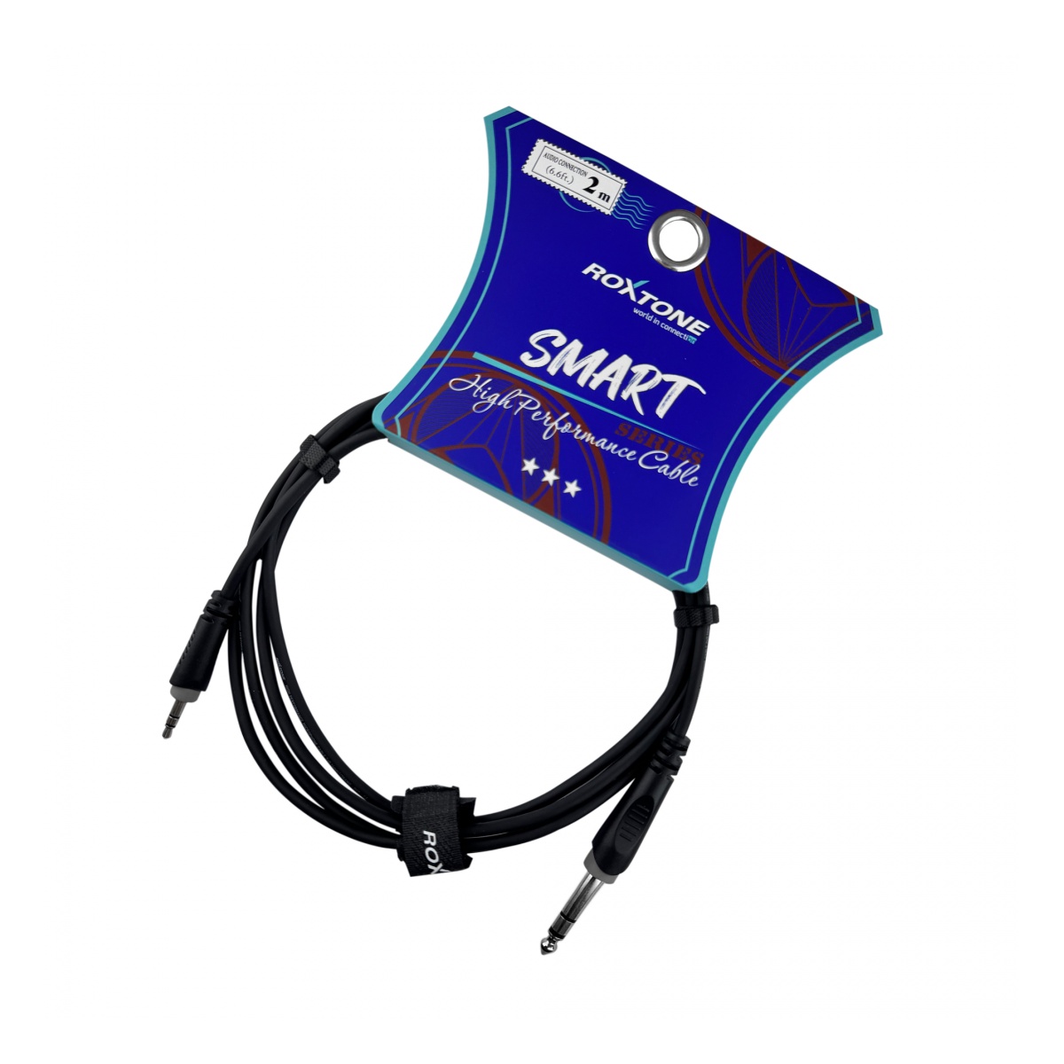 57508_4.jpg Cable Roxtone SACC280L2 de Miniplug Stereo a Plug Stereo de 2 metros - Image 1
