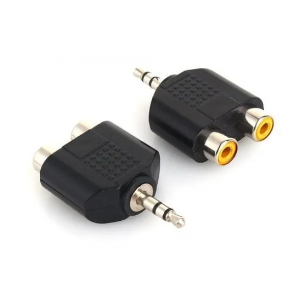 42468_3.jpg Adaptador Miniplug 3.5 Stereo a 2 RCA Hembra Arwen AU7 - Image 1