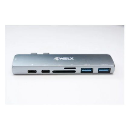 Travel Hub USB-C Welx WL7 - 7 Puertos HDMI 5Gbps SD microSD Carga Rapida - Image 3