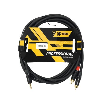 Cable Miniplug 3.5 Stereo A 2 RCA Macho 3 Metros XP Audio YC832-3M - Image 2