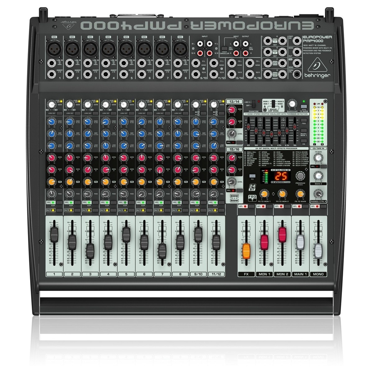 68247_4.jpg Mesa de Mezcla Potenciada Behringer PMP4000 - 16 Canales 2x600W - Image 1