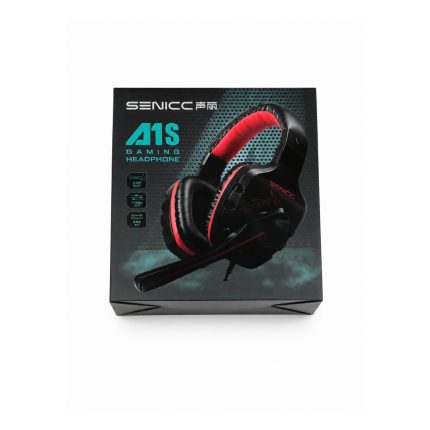 Auriculares Gamer Chic A1S Rojo con Micrófono y Cable OFC - Imagen 5