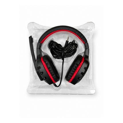 Auriculares Gamer Chic A1S Rojo con Micrófono y Cable OFC - Imagen 4