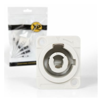 Ficha Chasis Powercon Blanco Hembra (Out) XP Audio PC3MPB - Image 3