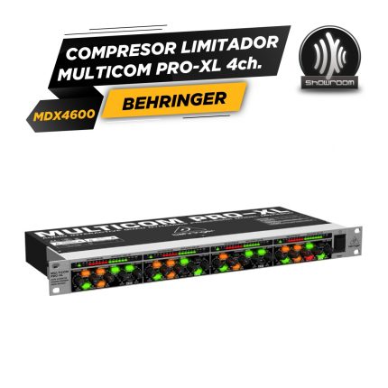 Multicom Pro Mdx4600 Expansor,Gate,Compresor,Limitador 4 Can - Imagen 4