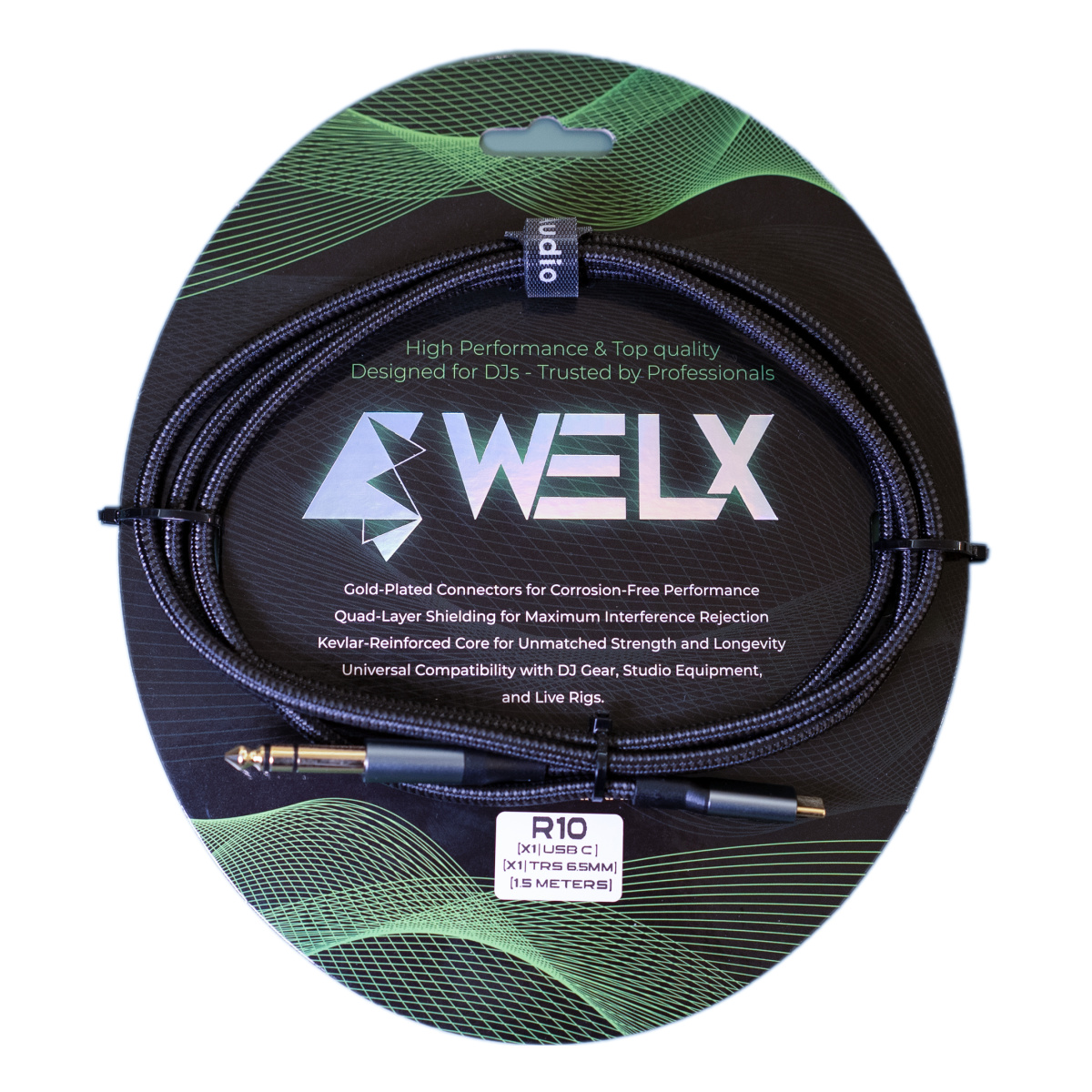 70627_4.jpg Cable Adaptador USB-C a Plug 6.35 mm TRS WELX USB R10 de 1.5 m - Imagen 1
