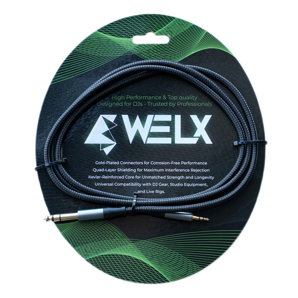 70629_4.jpg Cable de Audio Plug 3.5 mm a Plug 6.35 mm WELX Serie TX de 1.5 m - Imagen 1