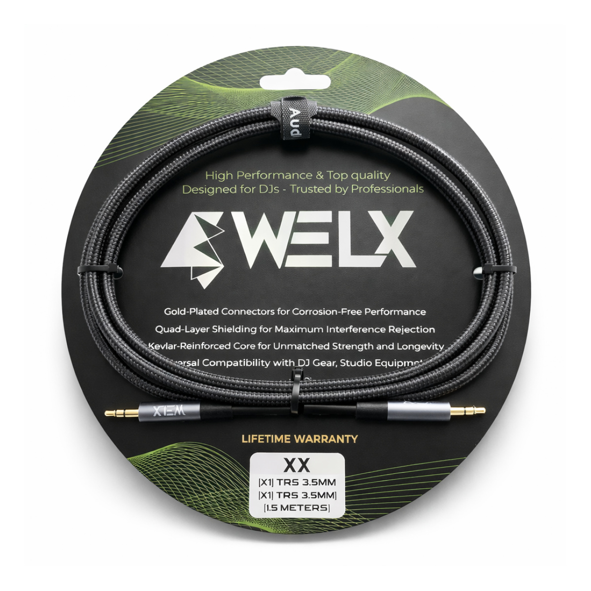 70631_4.jpg Cable de Audio Miniplug 3.5 mm a Miniplug 3.5 mm WELX Serie XX de 1.5 m - Imagen 1