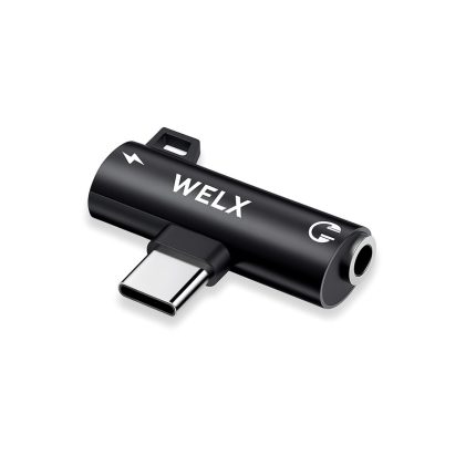Adaptador USB-C a Audio 3.5 mm y Carga 100W WELX C2