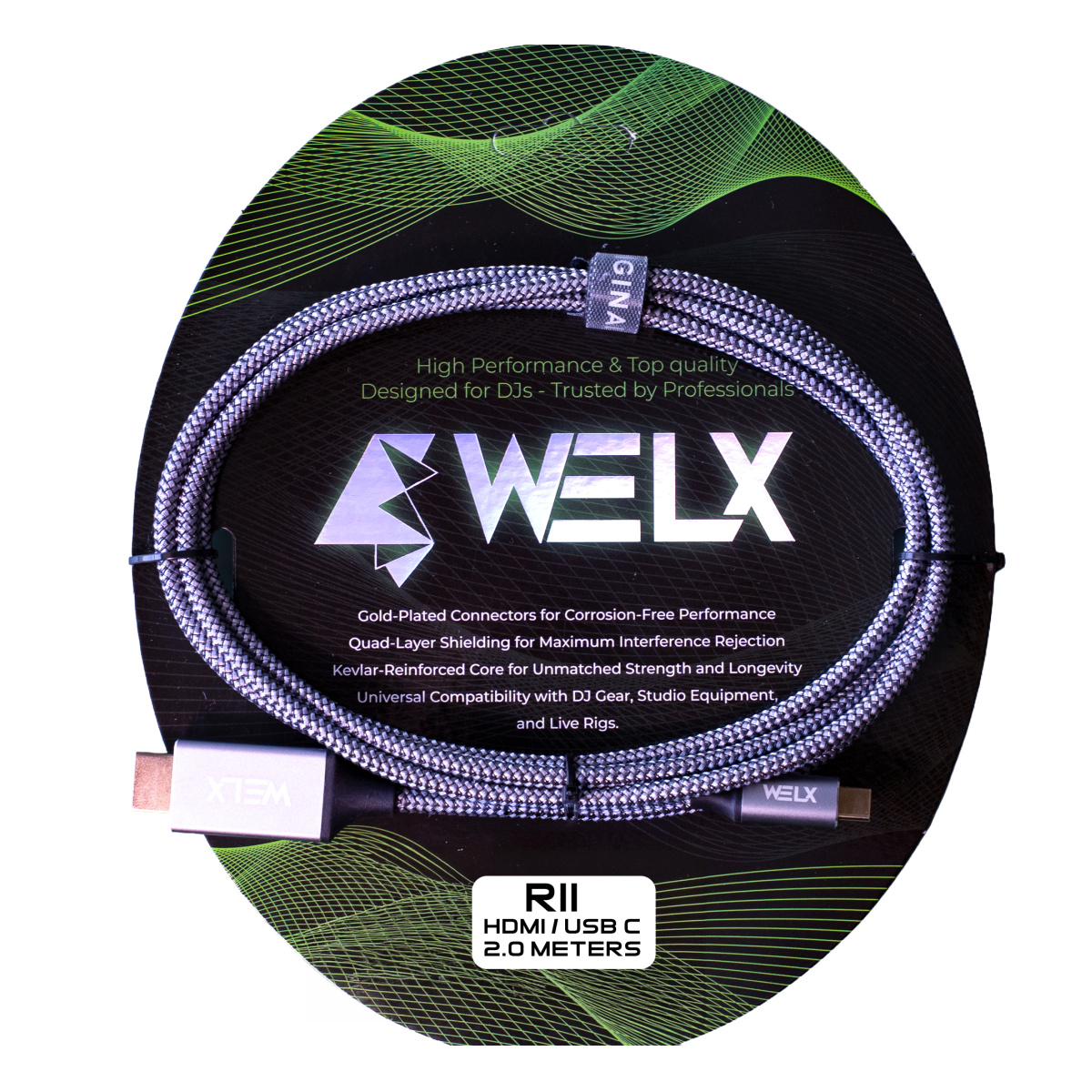 70669_4.jpg Cable USB-C a HDMI WELX R11 de 2 m para MacBook y Notebooks - Imagen 1
