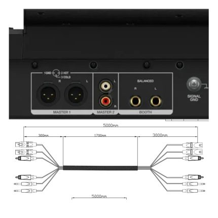 Snake de Audio para Cabina DJ WELX WLX1 All-in-One para Pioneer y AlphaTheta - Imagen 2
