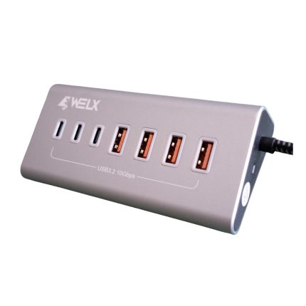 Hub USB 3.2 de 7 Puertos WELX WL9 Studio Hub de 10 Gbps - Imagen 5