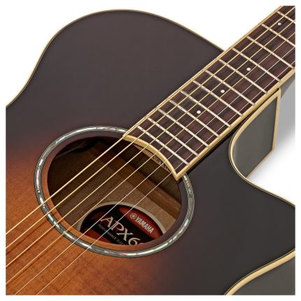 Guitarra Electroacústica Yamaha APX600FMTBS Tobacco Brown Sunburst - Imagen 3